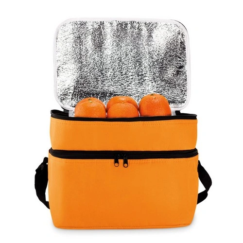 Bolsa nevera poliéster 600D dos compartimentos ref MO8949