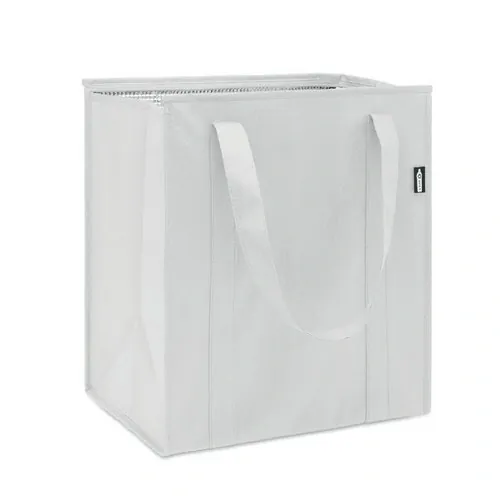 Bolsa nevera RPET 25L con aislamiento de papel de aluminio ref MO2492 - Blanco Side