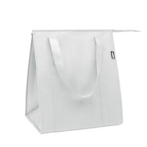 Bolsa nevera RPET 25L con aislamiento de papel de aluminio ref MO2492 - Blanco