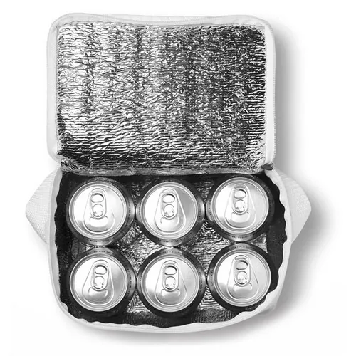 Bolsa nevera con interior de aluminio para 6 latas ref MO8438