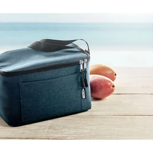 Bolsa nevera RPET 6 latas con bolsillo frontal ref MO6150 - Item Ambiant Picture Azul