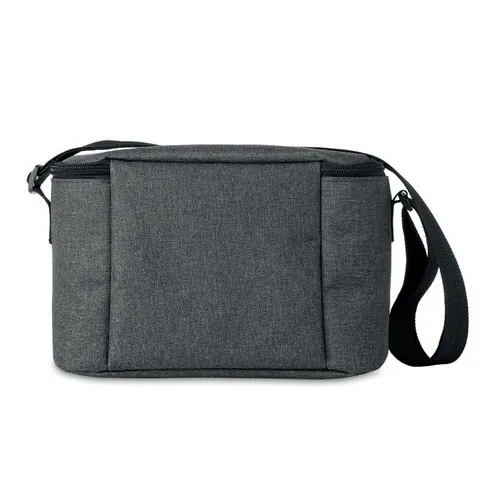 Bolsa nevera RPET 6 latas con bolsillo frontal ref MO6150 - Side Negro