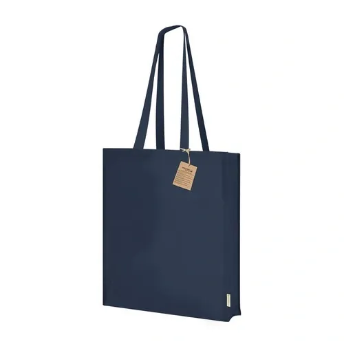 Bolsa Noban de algodón orgánico personalizable y resistente ref 22028 - Marino