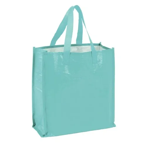 Bolsa non-woven laminada con bolsillo interior ref TE13 - Verde Pistacho