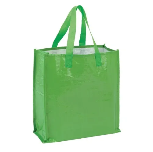 Bolsa non-woven laminada con bolsillo interior ref TE13 - Verde