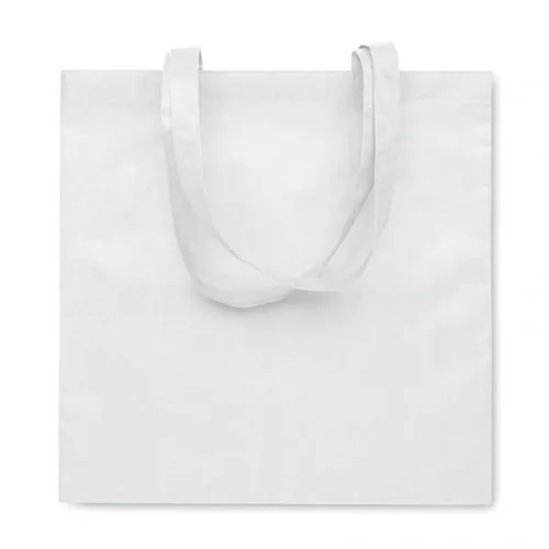 Bolsa de compra RPET con asas largas ref MO2194 - Blanco