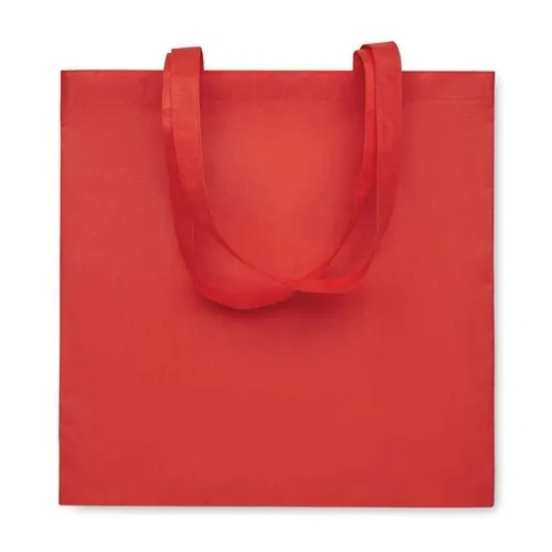 Bolsa de compra RPET con asas largas ref MO2194 - Front Rojo