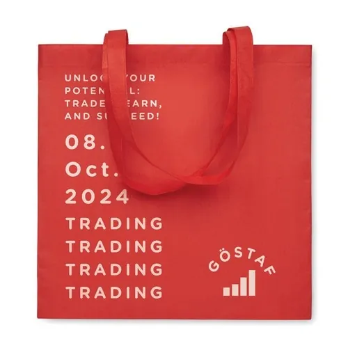 Bolsa de compra RPET con asas largas ref MO2194 - Printed Rojo