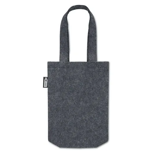 Bolsa de fieltro RPET pequeña con asas cortas ref MO2408 - Gris Piedra Top
