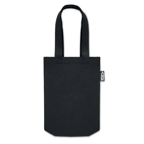 Bolsa de fieltro RPET pequeña con asas cortas ref MO2408 - Negro Back