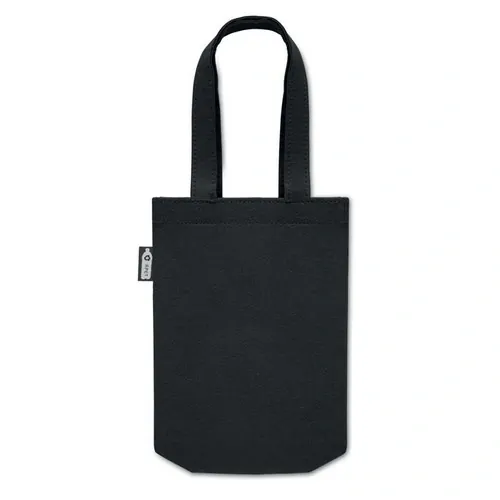 Bolsa de fieltro RPET pequeña con asas cortas ref MO2408 - Negro Top