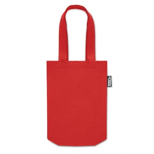 Bolsa de fieltro RPET pequeña con asas cortas ref MO2408 - Rojo Back