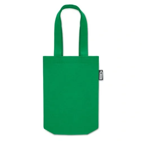 Bolsa de fieltro RPET pequeña con asas cortas ref MO2408 - Verde Back