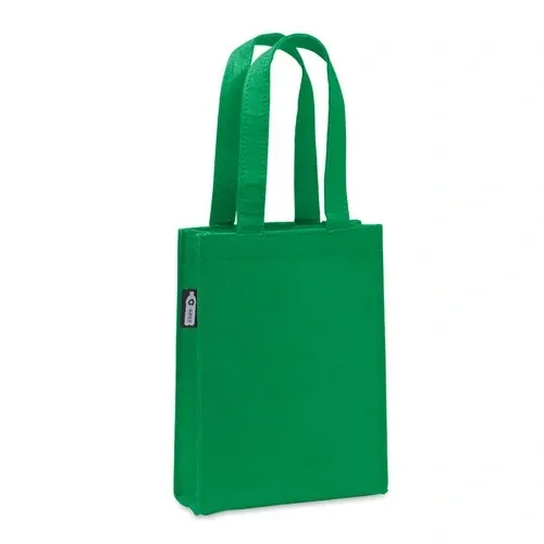 Bolsa de fieltro RPET pequeña con asas cortas ref MO2408 - Verde