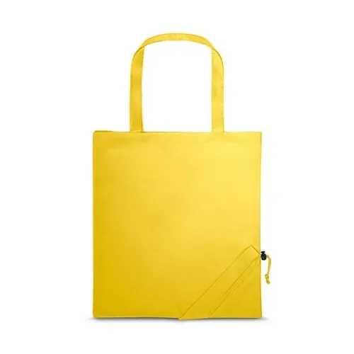 Bolsa plegable 190T con asas de 50 cm ref 92906 - Amarillo