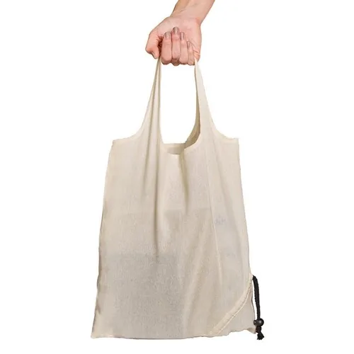 Bolsa plegable de algodón ideal para llevar ref 92922 - Natural Claro 04