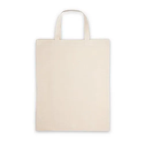 Bolsa plegable de algodón reciclado y resistente ref 92332 - Natural Claro 02
