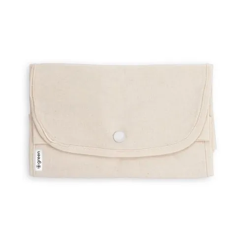 Bolsa plegable de algodón reciclado y resistente ref 92332 - Natural Claro 03