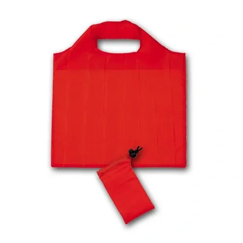 Bolsa plegable de poliéster con funda de cierre ref MI19 - Rojo