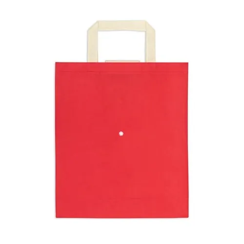 Bolsa plegable no tejida con asas de 35 cm ref 92997 - Rojo 02