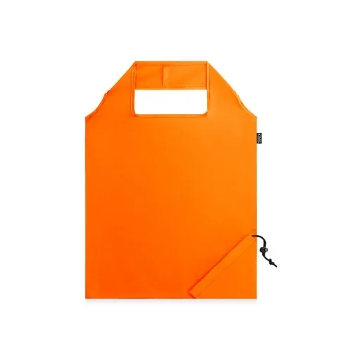 Bolsa plegable reciclada 190T con asas cómodas ref 92930 - Naranja 01