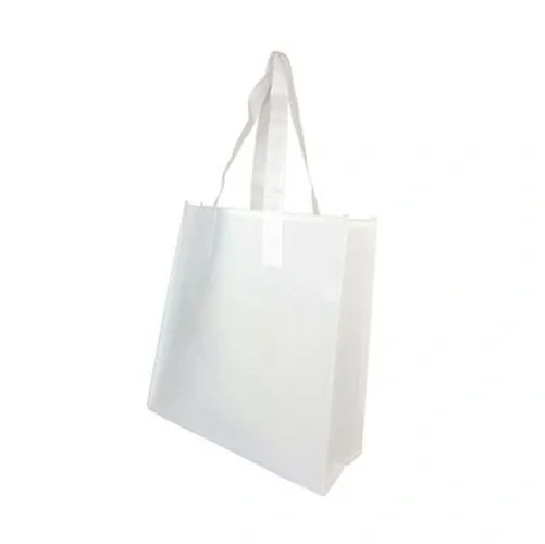 Bolsa Tecson simple y eficiente con asas largas ref TE19 - Blanco