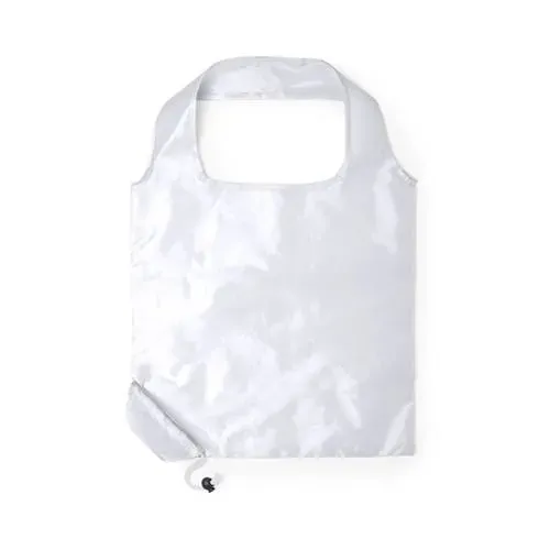 Bolsa plegable de poliéster con asas cómodas ref 6122 - Blanco