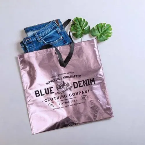 Bolsa metalizada non-woven con asas reforzadas ref 5938 - 00