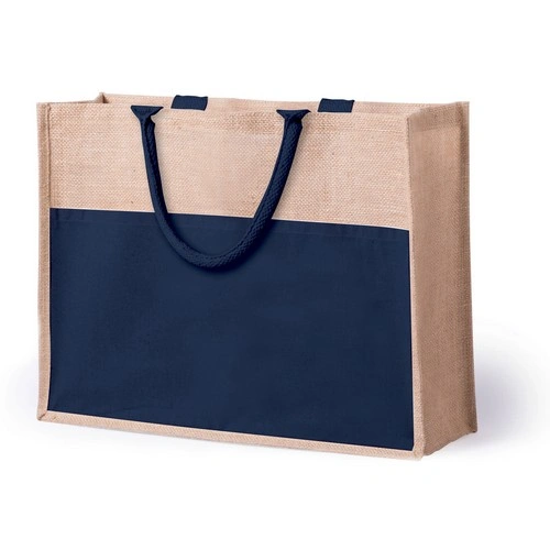 Bolsa de yute con bolsillo frontal y asas reforzadas ref 5725