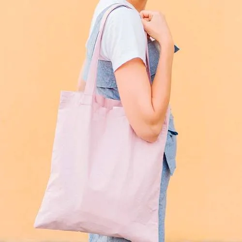 Bolsa de algodón resistente hasta 10kg con asas largas ref 6050
