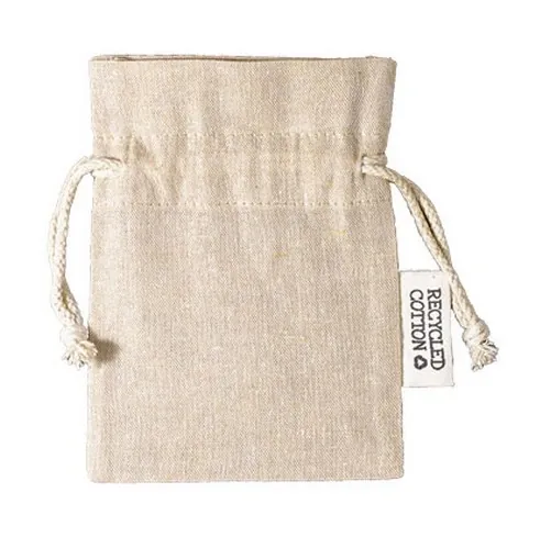 Bolsita de algodón reciclado ecológica y práctica ref MI34 - Natural