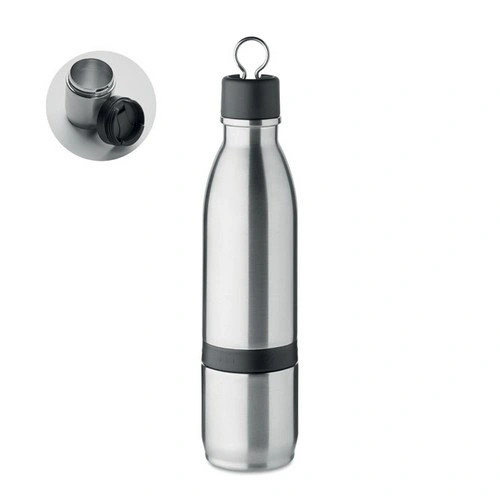 Botella 2 en 1 acero inoxidable con vaso desmontable ref MO6948