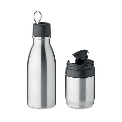Botella 2 en 1 acero inoxidable con vaso desmontable ref MO6948