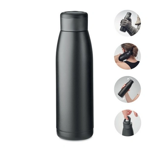 Botella de acero inox reciclado con cambio de temperatura ref MO2331