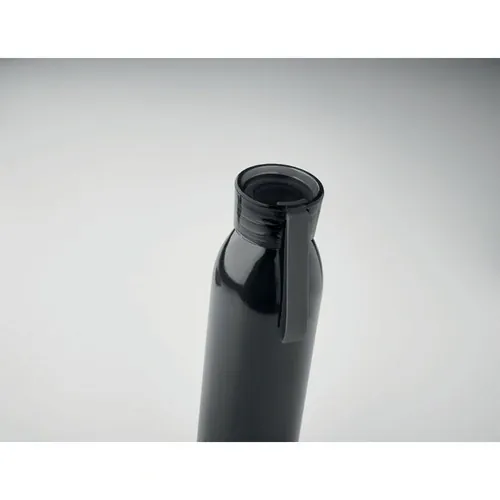Botella de acero inoxidable con tapa y asa de silicona ref MO2241 - 5 Negro