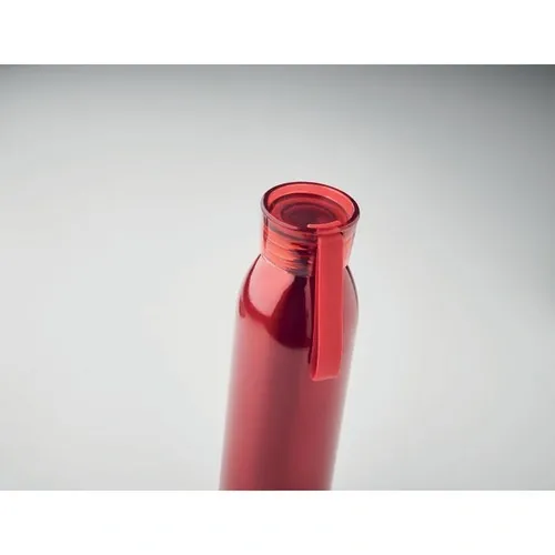 Botella de acero inoxidable con tapa y asa de silicona ref MO2241 - 5 Rojo