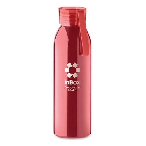 Botella de acero inoxidable con tapa y asa de silicona ref MO2241 - 7 Rojo