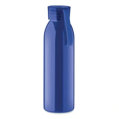 Botella de acero inoxidable con tapa y asa de silicona ref MO2241 - Azul