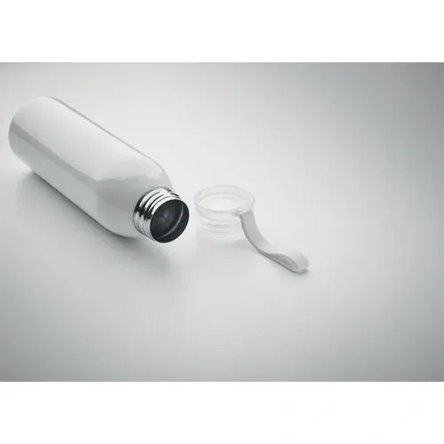 Botella de acero inoxidable con tapa y asa de silicona ref MO2241 - Item Detail Picture Plata Mate