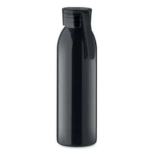 Botella de acero inoxidable con tapa y asa de silicona ref MO2241 - Negro