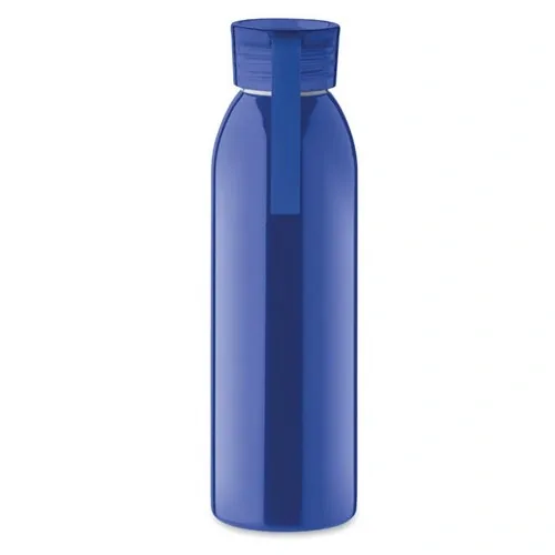 Botella de acero inoxidable con tapa y asa de silicona ref MO2241 - Side Azul