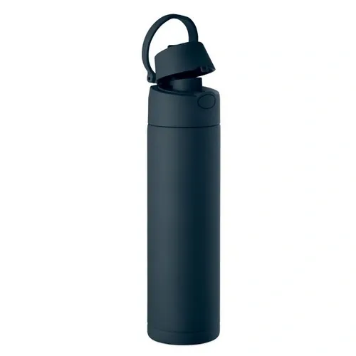 Botella de acero inoxidable 650 ml con pajita 2 en 1 ref MO2989 - French Marino Side