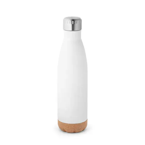 Botella de acero inoxidable aislada 8h caliente 24h fría ref 94240 - Blanco 01