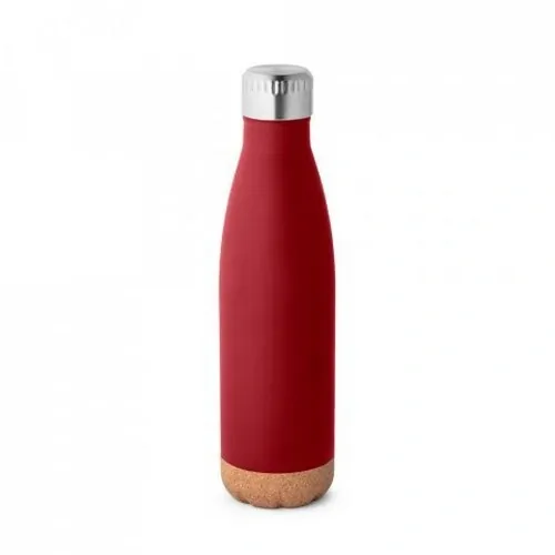 Botella de acero inoxidable aislada 8h caliente 24h fría ref 94240 - Burdeos