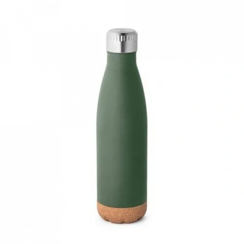 Botella de acero inoxidable aislada 8h caliente 24h fría ref 94240 - Verde Militar