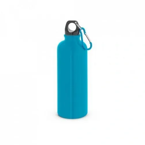 KELCE Botella de acero inoxidable 550 ml con mosquetón ref 94392 - Azul Claro