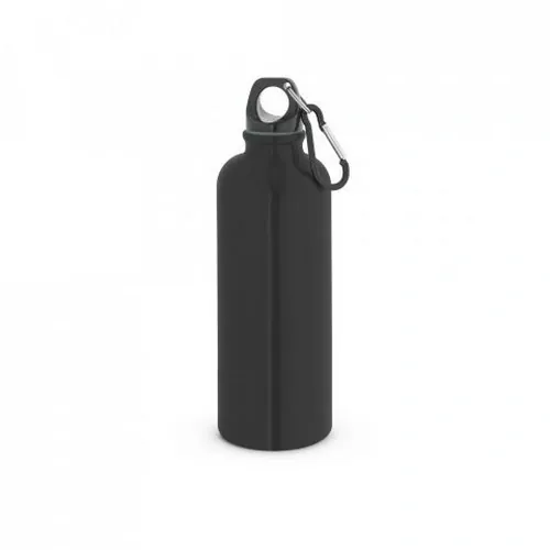 KELCE Botella de acero inoxidable 550 ml con mosquetón ref 94392 - Negro