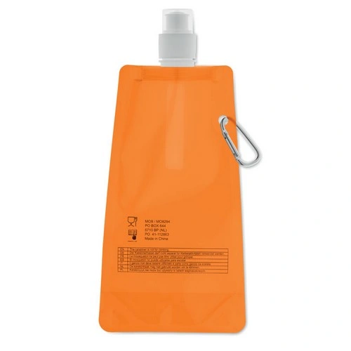 Botella de agua plegable anti fugas con mosquetón ref MO8294