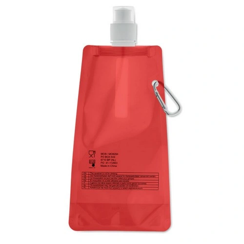 Botella de agua plegable anti fugas con mosquetón ref MO8294