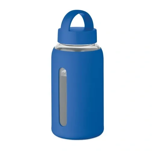 Botella de borosilicato 600 ml Boris con funda personalizable ref MO2912 - Azul Royal
